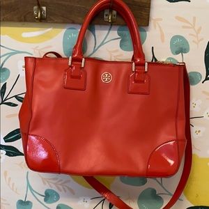 Orange Tory Burch Tote